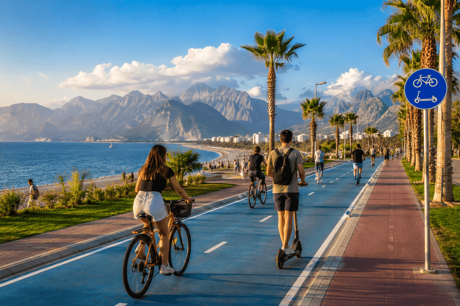 Renting bikes and electric scooters in Antalya